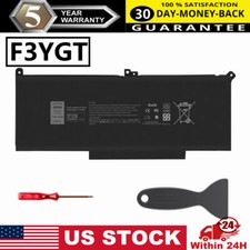 F3YGT DM3WC Battery For Dell Latitude 12 7280 7290 13 7380 7390 14 7480 7490 US