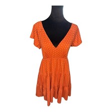 Urban Outfitters Julia Ruffle Mini Dress Babydoll Ditsy Dainty Flower Size Small