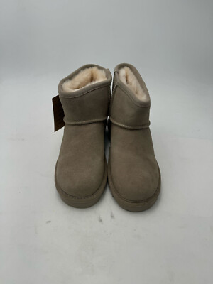 BEARPAW Women's Alyssa Women's Ankle Boot Winter Boot Mushroom - 8