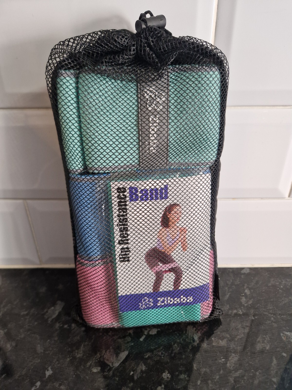 Conjunto de bandas de resistencia de cadera de tela Zibaba nuevo gimnasio entrenamiento regalo de Navidad