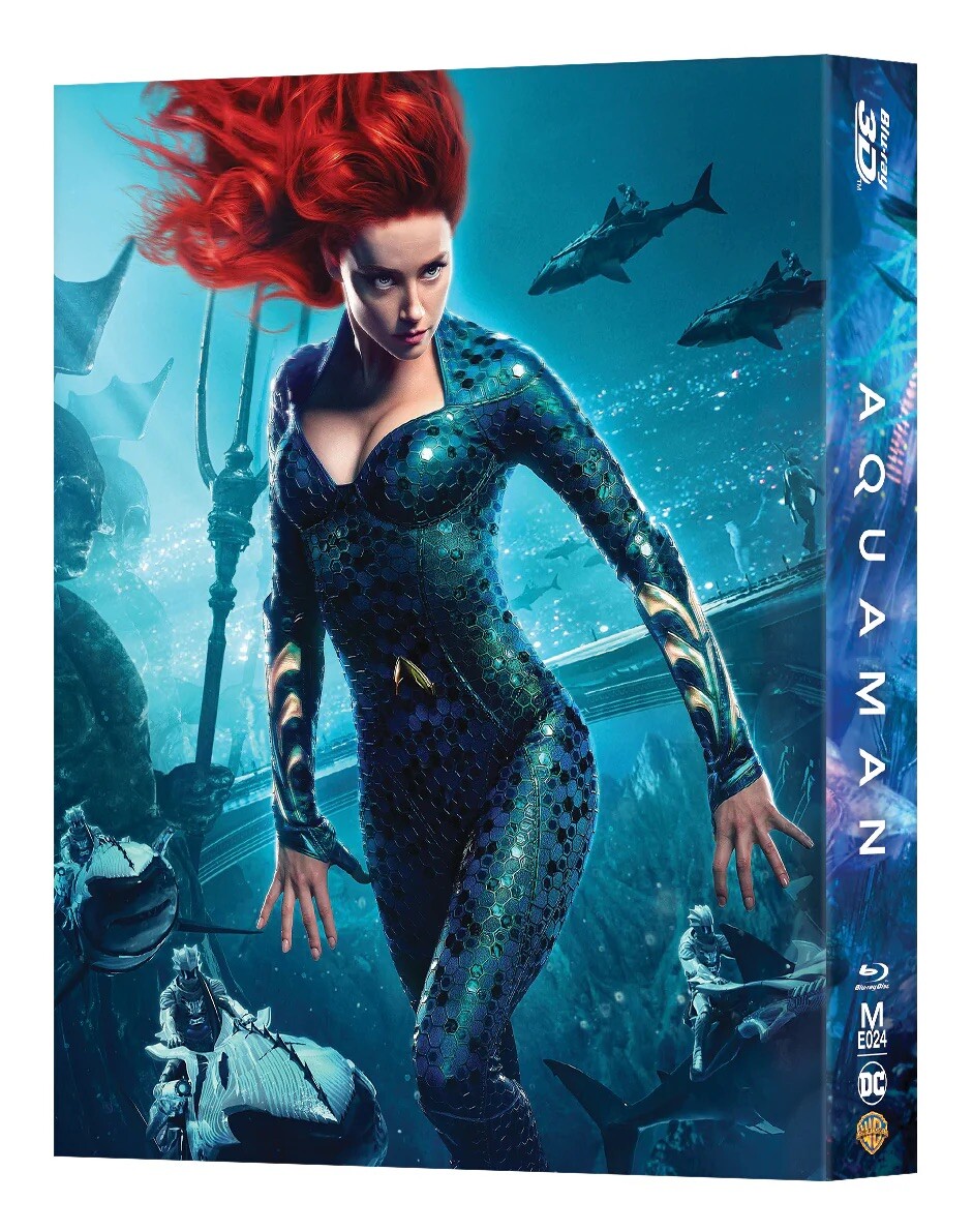 AQUAMAN - MANTA LAB 4K + BLU RAY DOUBLE LENTICULAR STEELBOOK