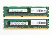 Lot of 2 Samsung 4GB 1Rx4 PC3L-10600R-09-11-C2-D3 ECC REG RAM M393B5270DH0-YH9
