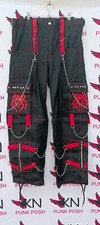 Handmade Unisex Fashion Gothic Pant/Goth Jeans Punk Cyber Rock Black Cotton Trou