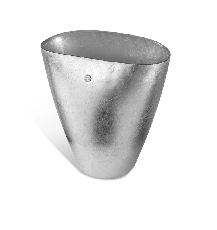 Vaso Decorativo Soprammobile Foglia Argento Fantin Argenti 24 cm, fotografia 4 di 7