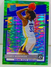 James Wiseman RC 2020-21 Optic Green Pulsar Prizm SSP Rated Rookie Card#152 Holo