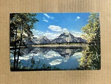 Postcard Wyoming WY Jackson Lake Teton Range Scenic Reflection Vintage PC