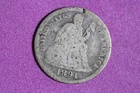 ESTATE FIND 1891 Seated Liberty Dime #K59863