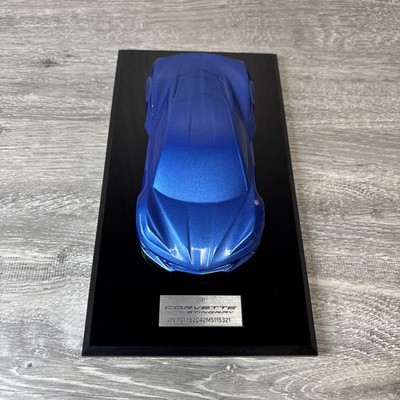 CORVETTE STINGRAY C8 2021 OEM Model Owner's Gift with VIN Rapid Blue Light Wear
