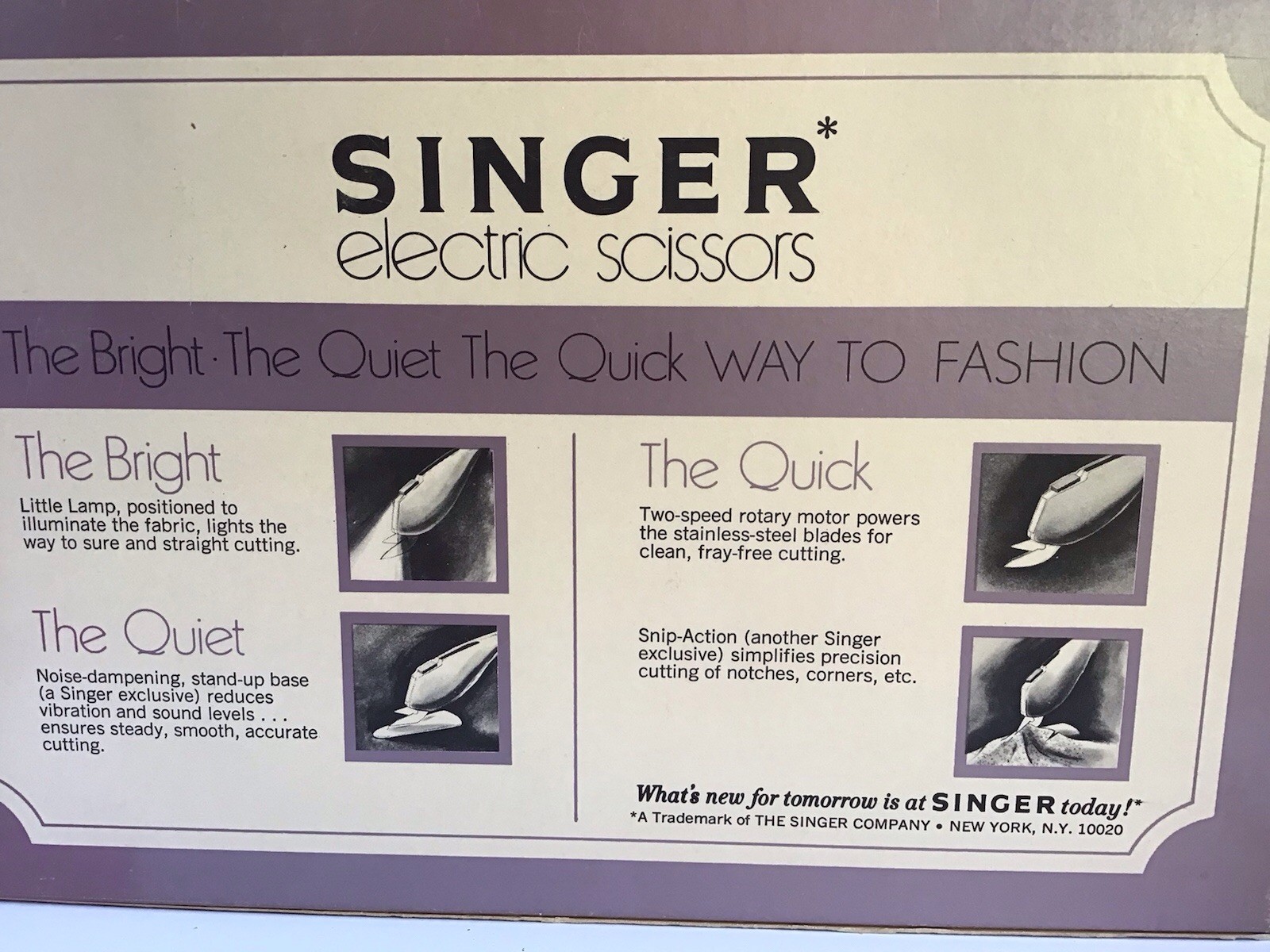 Singer Electric Scissors 2 Speed Rotary Motor, Case Included, Tested