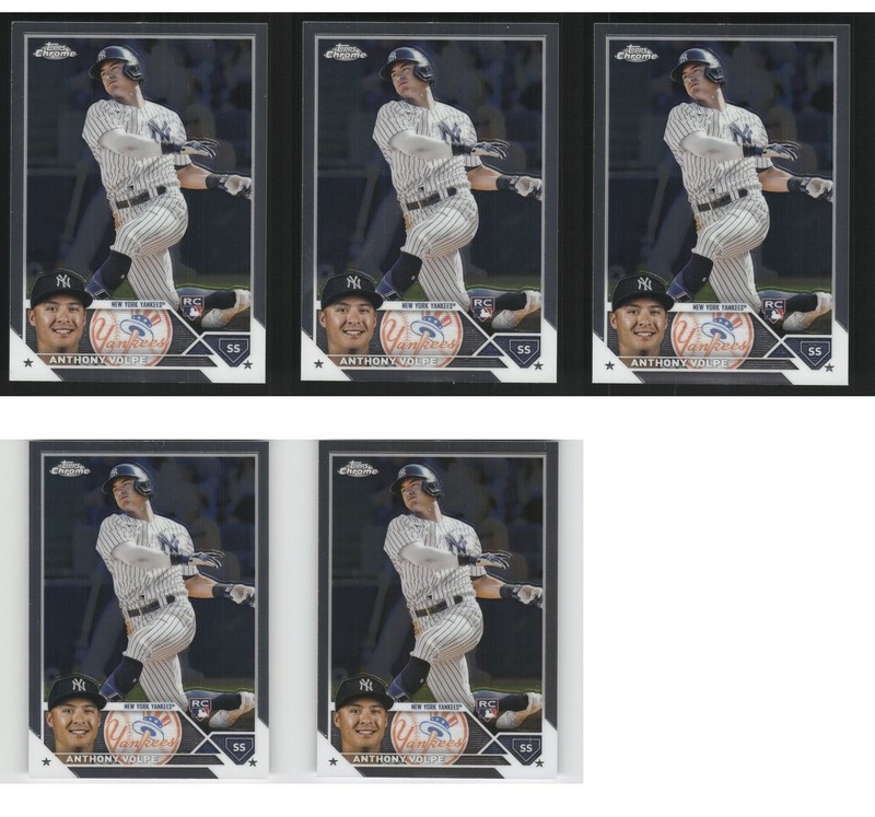 Anthony Volpe Baseball Card 5 Card LOT