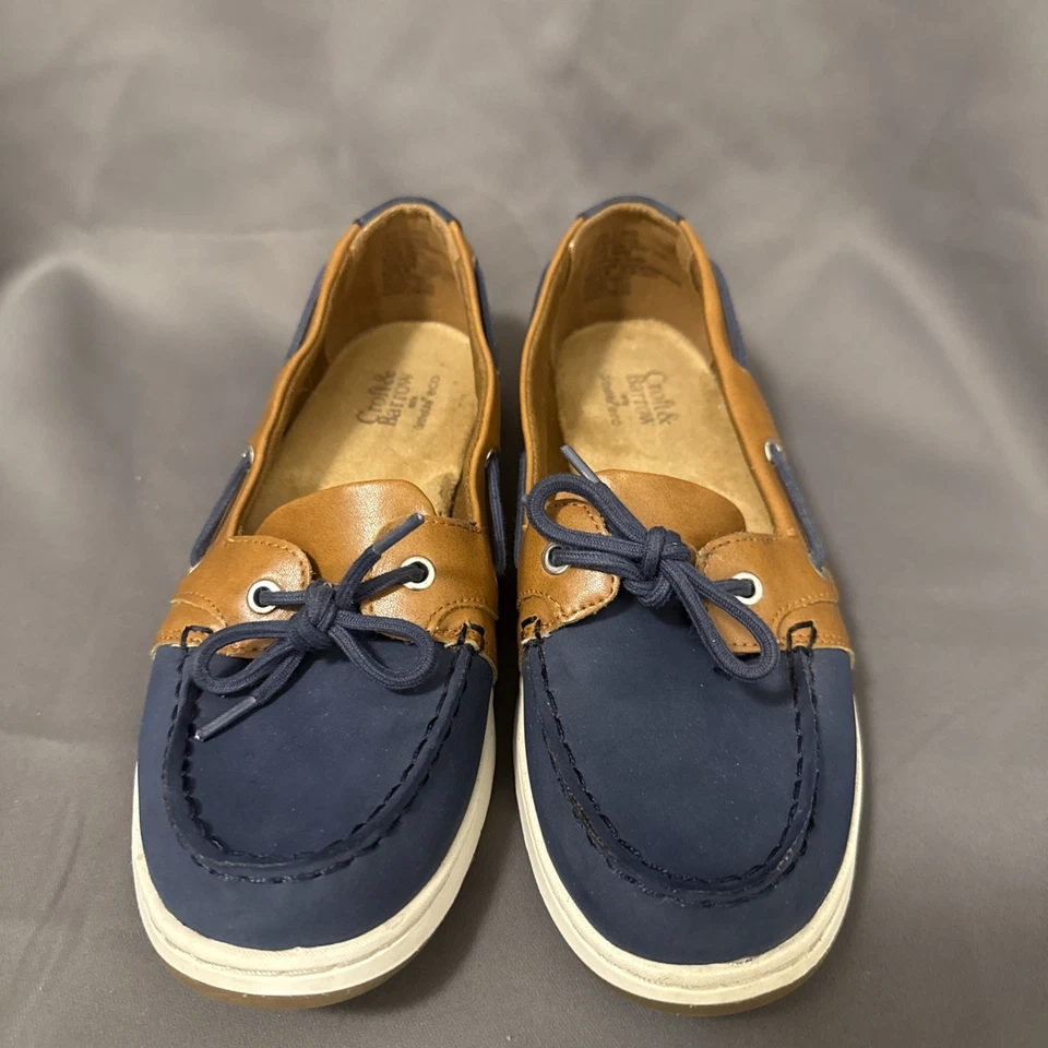 Женские лодочные туфли Croft And Barrow темно-синие и коричневые размер 7 США Ortholite Eco - Изображение 3 из 4