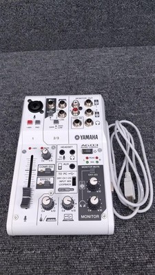 YAMAHA AG03MK2 USB Audio Interface 3-Channel Mixer Live Streaming Used w/Box