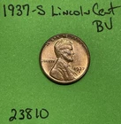 1937-S Lincoln Wheat Cent / Penny 1c BU Uncirculated Mint State Coin