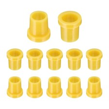 12pcs Flanged Sleeve Bearings ID 6.5mm x OD 8mm x Length 10.9mm, Yellow