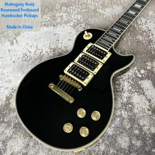 LP Peter Frampton Black Phoenix Electric Guitar HHH Pickups Gold Hardware