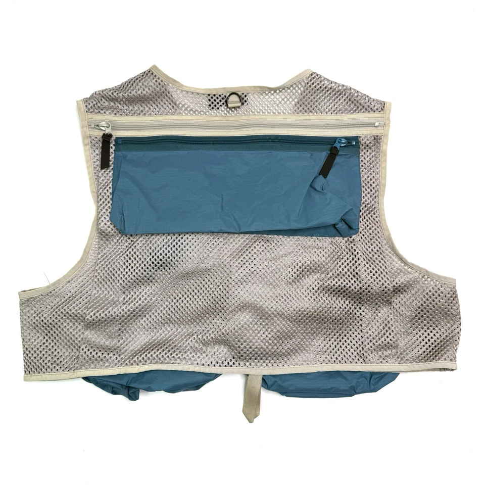 Chaleco de pesca Patagonia Shortie para hombre talla XL mosca al aire libre senderismo azul/bronceado de colección Foto 2 de 4