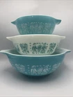 Pyrex Amish Butterprint Cinderella Nesting Mixing Bowls Set Of 3 ~VERY NICE ~