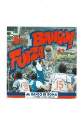BASKET, PALLACANESTRO, BANCO DI ROMA, VINTAGE DISCO 45 G " FORZA BANCO !" NUOVO!