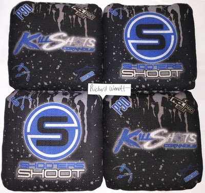 ACL PRO 2023 KILLSHOTS P90 Black Blue Cornhole Bags aco BG Ultra CS Wizard L