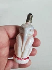 Vintage Figural Elephant Milk Glass, Christmas Light Bulb Ornament, Holiday Deco