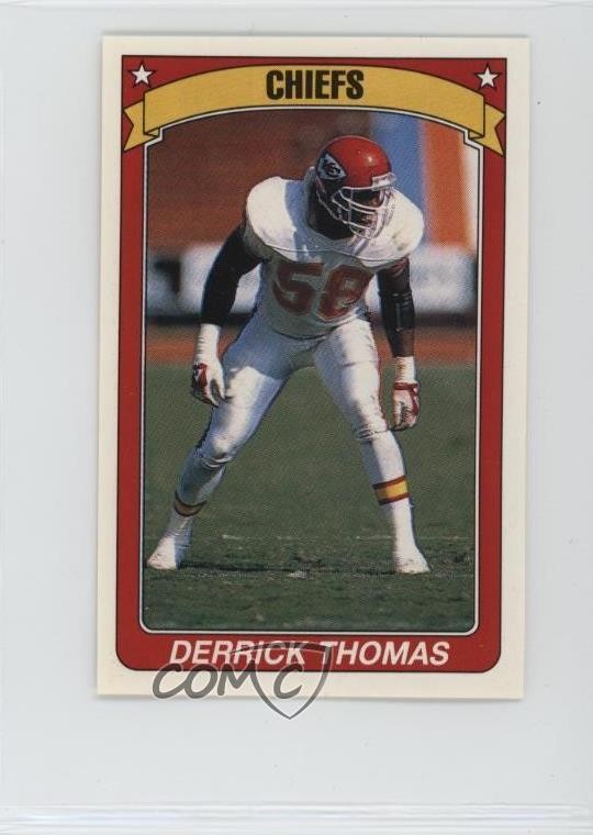 1990 Panini Album Stickers Derrick Thomas #91 HOF 0au4