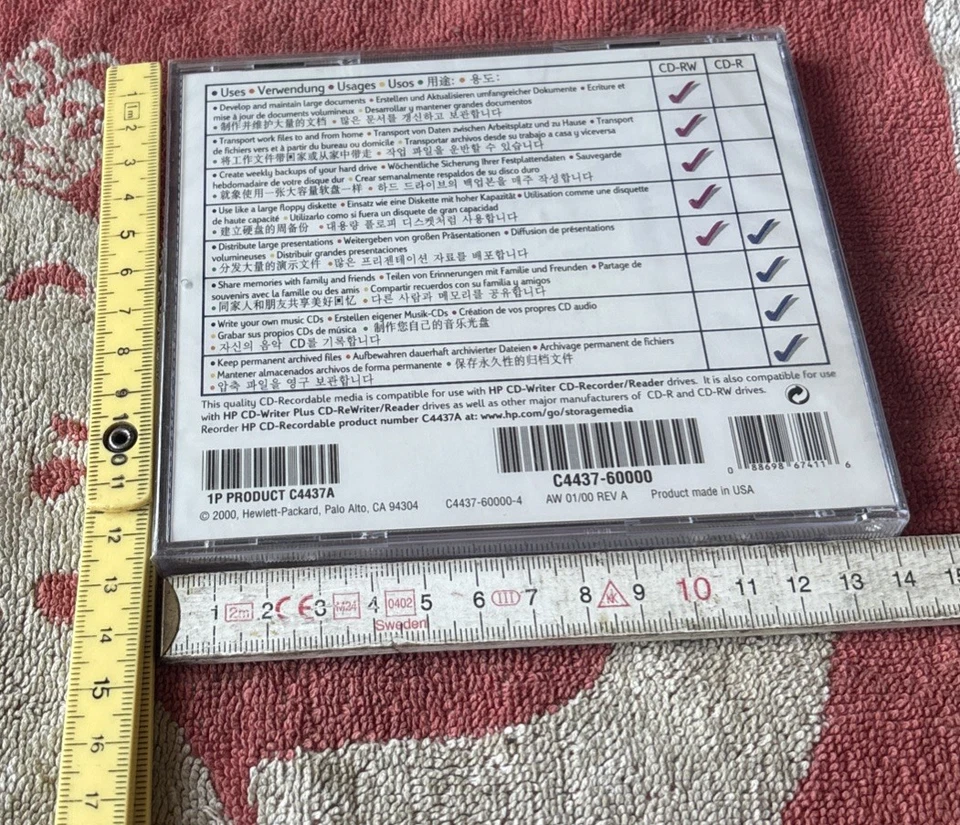 H P -/ CD-R C4437A HP 650MB/74 min. - Bild 2 von 4