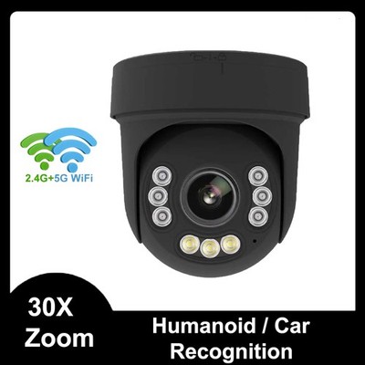 30X ZOOM 4K 8MP Wifi POE Auto Tracking PTZ Speed Dome IP Camera Two Way Audio