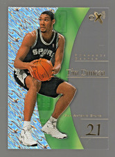 1997-98 Tim Duncan E-X2001 #75 San Antonio Spurs World Champion MVP Rookie Card. rookie card picture