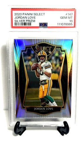 2020 Panini Select JORDAN LOVE Premier Level Silver Prizm RC #147 -PSA 10