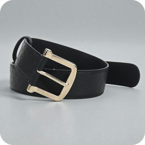 Used Used Gucci belt men's brand GUCCI micro Guccisima leather 281548 black