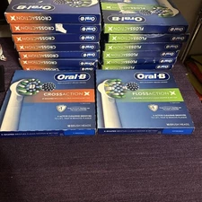2 Box’s Oral-B CrossAction & floss, Action 20 Replacement, Toothbrush, Heads.