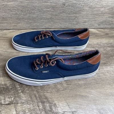Vans Era 59 C&L VN000UC6DCU Men's 12 Skate Shoes Blue Paisley Lace