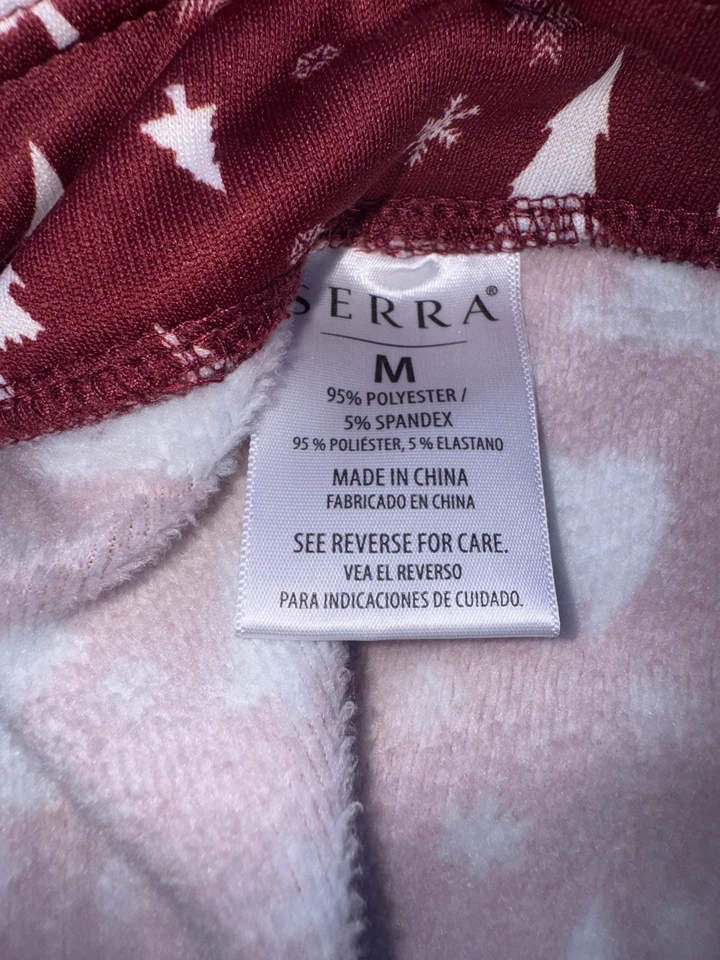 Mujer Serra Polar Forrado Leggings Estampado Vacaciones Multicolor Talla M Foto 2 de 4