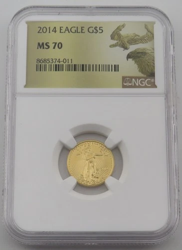 2014 $5 Gold Eagle NGC MS70 1/10 oz Gold - 8685374-011