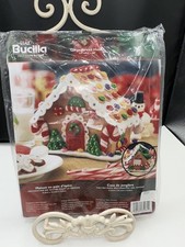 Bucilla 3D Gingerbread House Felt Applique Christmas Kit 85261 Holiday New
