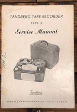 Tandberg Type 2 Tape Recorder  Service Manual *Original*