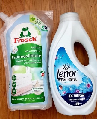 Lenor Laundry Detergent April Fresh 20 WL + Frog Fabric Softener Cotton Blossom 40WL