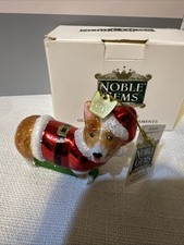 New Queen's Corgi Glass Christmas Ornament Kurt S. Adler NB1713CO