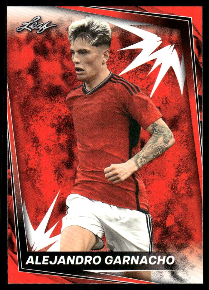 2024 Leaf Alejandro Garnacho #1 Red Soccer