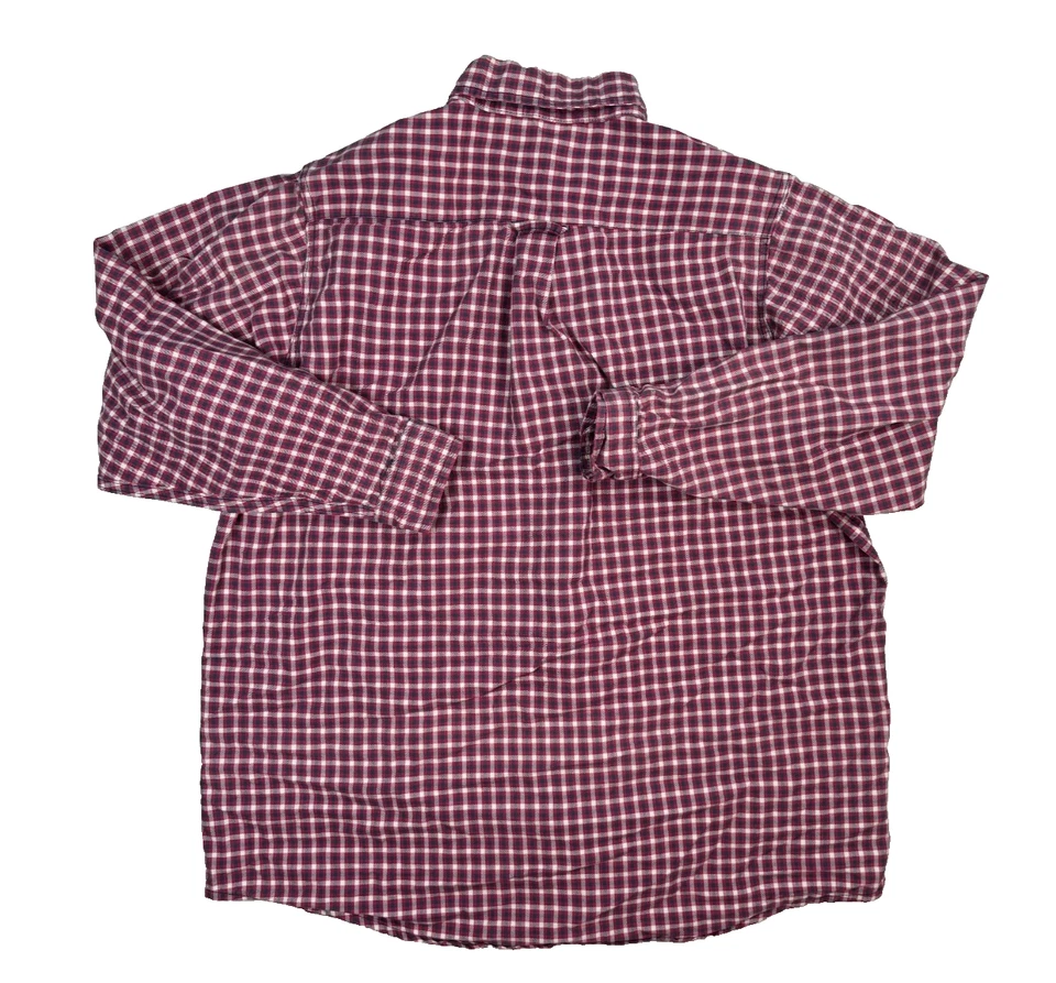 Camisa Rasco FR Para Hombres XL Roja A Cuadros Abotonada Manga Larga NFPA 2112 HRC 2 PLR756 Foto 2 de 4