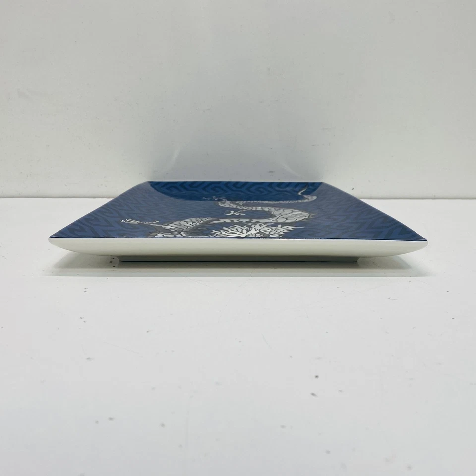 Williams Sonoma Chinese Dragon Serving Tray. 16 in Long Porcelain Tray - Image 4 of 4