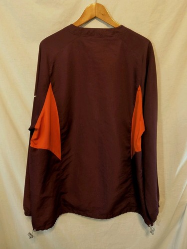 Nike Virginia Tech Hokies Men's Pullover Jacket 2 Button Size XL Wind Breaker - Bild 8 von 8