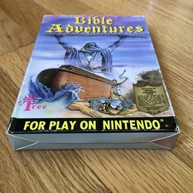BIBLE ADVENTURES CIB w/ manual & box for Nintendo NES (1991), TESTED & WORKS!
