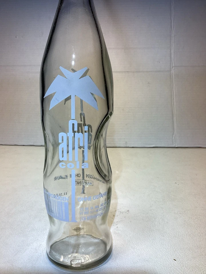Botella de vidrio vintage Afri-Cola Slim Body Grip 11,15 OZ Colonia Alemania Foto 3 de 4