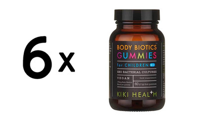 6 x KIKI Health Body Biotics Gummies for Children, 175mg - 60 (444,42 EUR/kg)