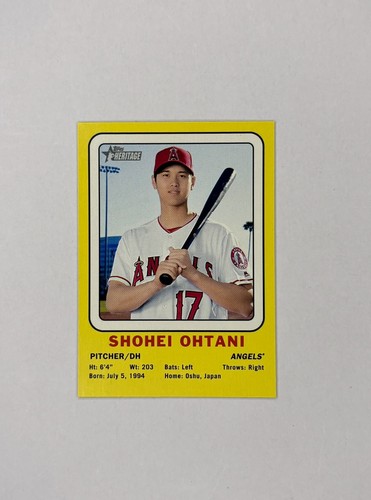 Shohei Ohtani #SO 2018 Topps Heritage 1969 Collector Cards card
