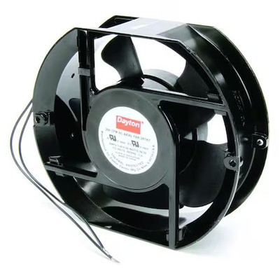 Dayton 2Rtk7 Axial Fan, Round, 115V Ac, 1 Phase, Aluminum, 5 15/16 In W.