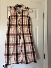 Tommy Hilfiger Women's Sleeveless Dress Size Medium Plaid