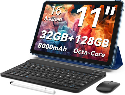 Android 16 Tablet, 11Inch Tablet, 32GB+128GB 1 TB Erweiterbar, Produktivitäts-Bu