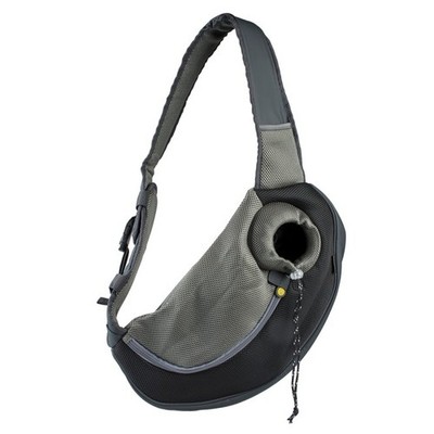 EBI Fronttasche Sarah Crazy Paws - Schwarz M - 34x19x47,5cm - max. 5kg